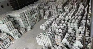  芝麻白挡车柱
