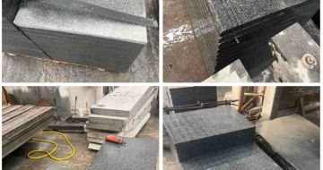  芝麻黑地铺石材