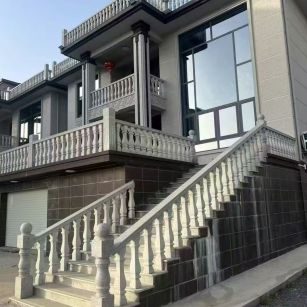  芝麻白别墅阳台栏杆，楼梯栏杆