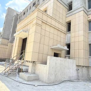  黄金麻干挂，工地实拍