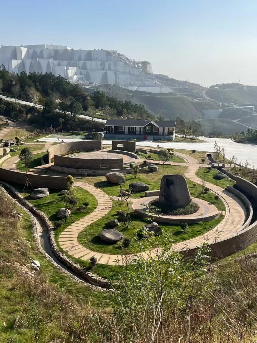 仿古石铺装整体效果