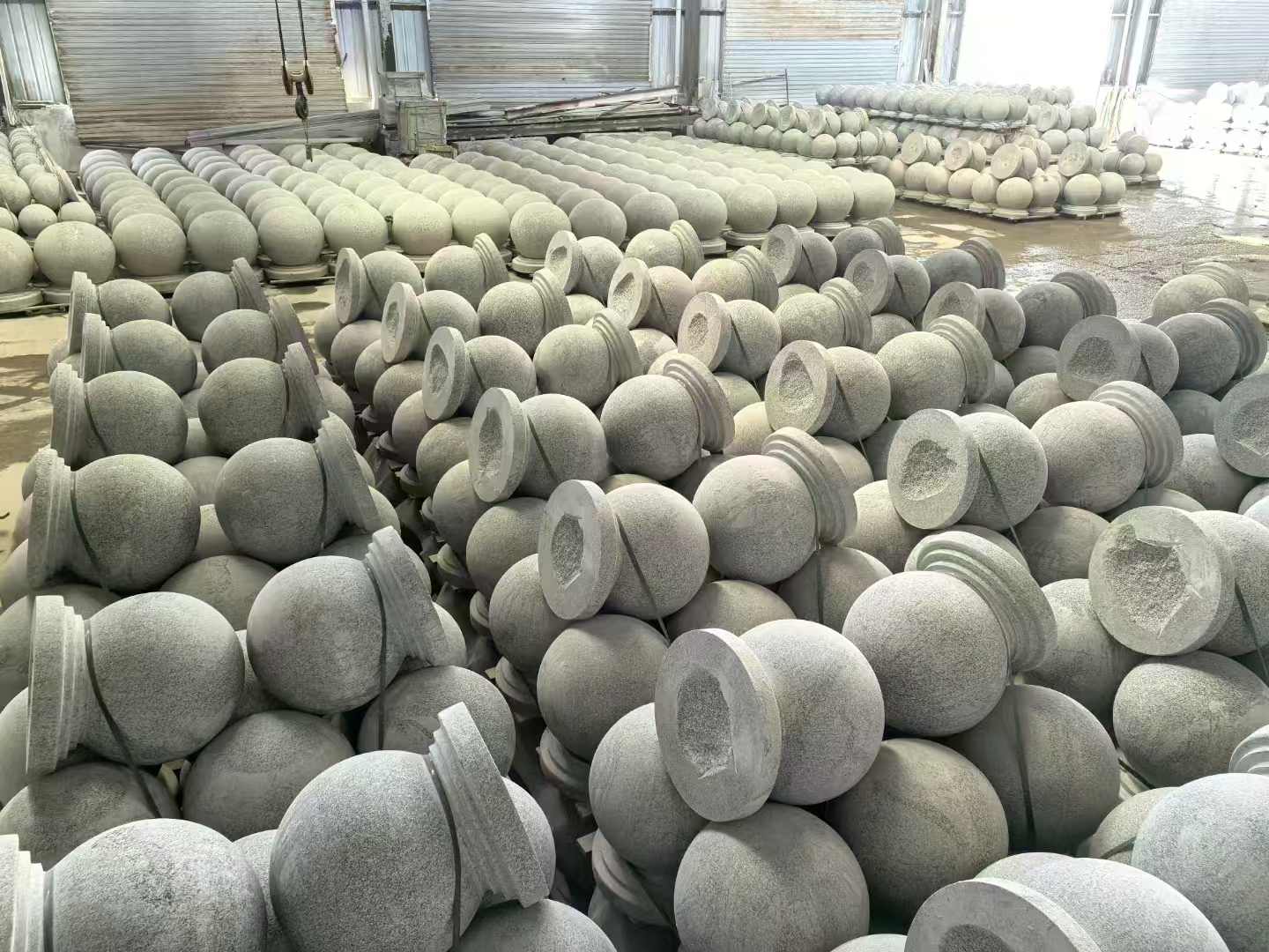石材挡车球