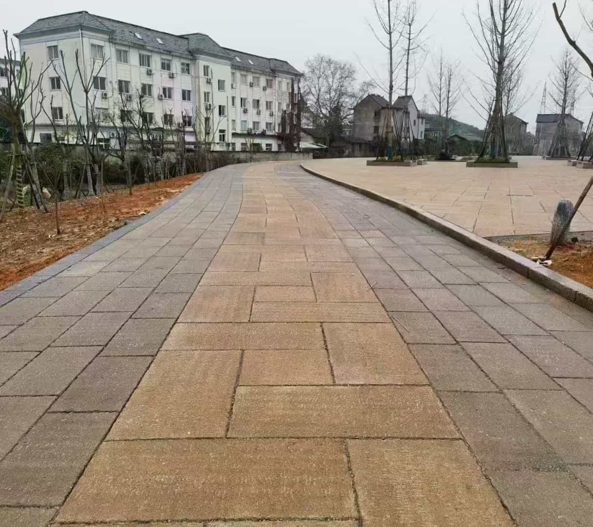 仿古石铺装效果