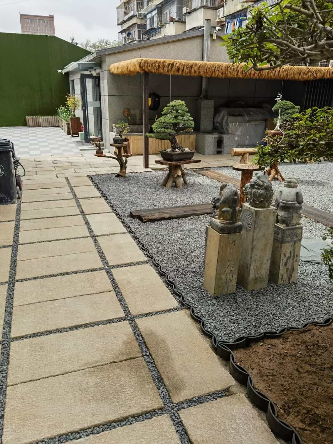 仿古石铺装效果