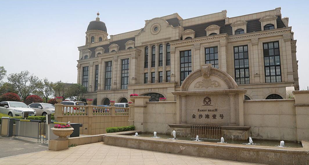 花岗岩黄金麻建筑外墙干挂案例