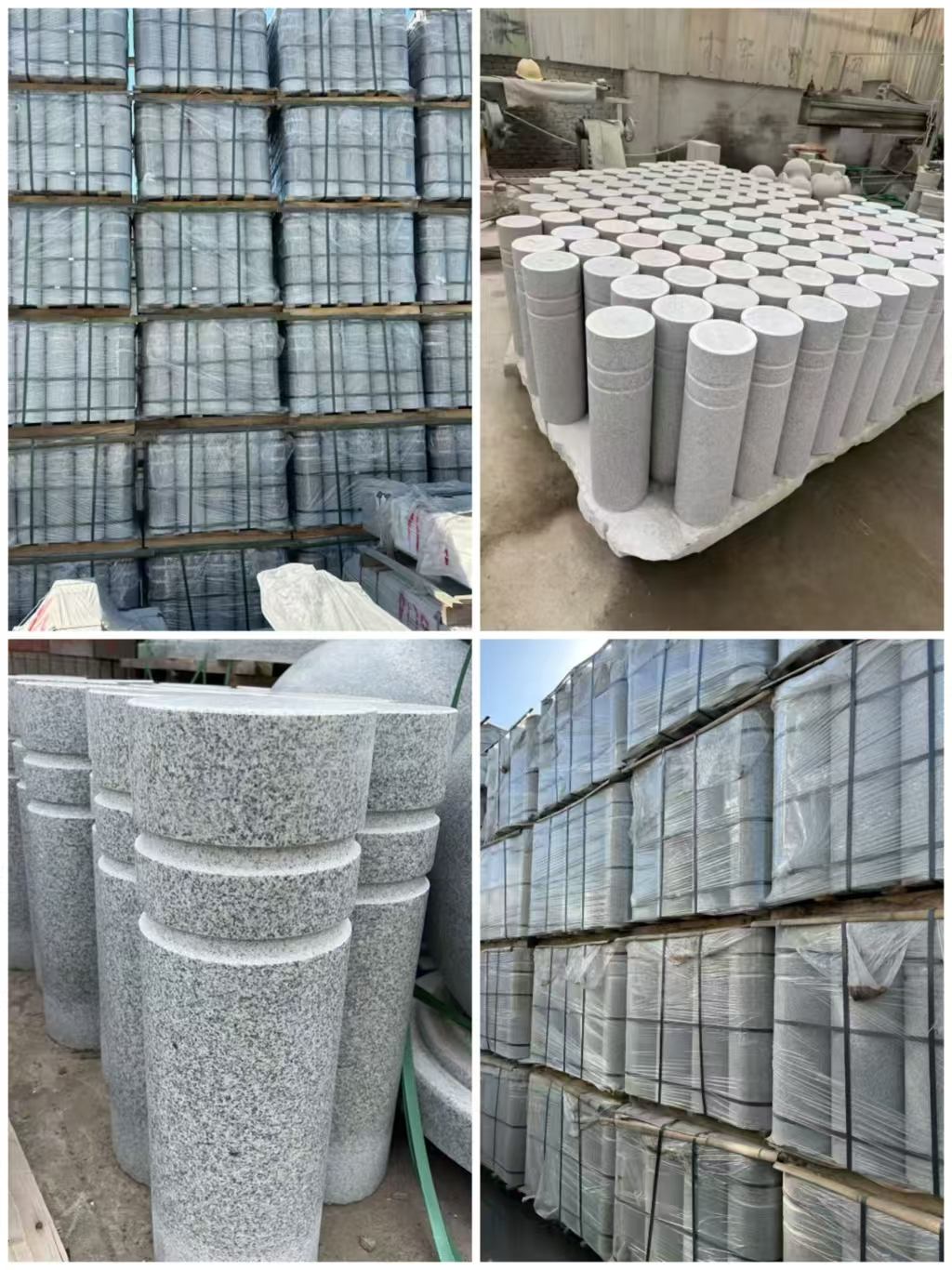  芝麻白花岗岩挡车柱、隔离柱多少钱