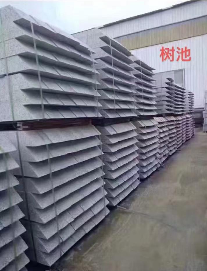  芝麻灰切头树池